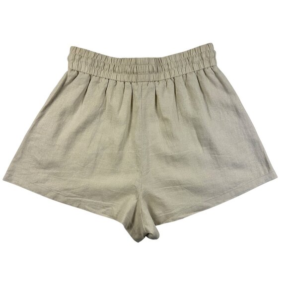 Zara Women’s LINEN BLEND SHORTS Sand Size XS Bohocore - Picture 3 of 12